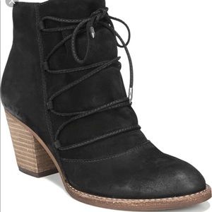 Sam Edelman Millard Lace Up Suede Booties NWOT